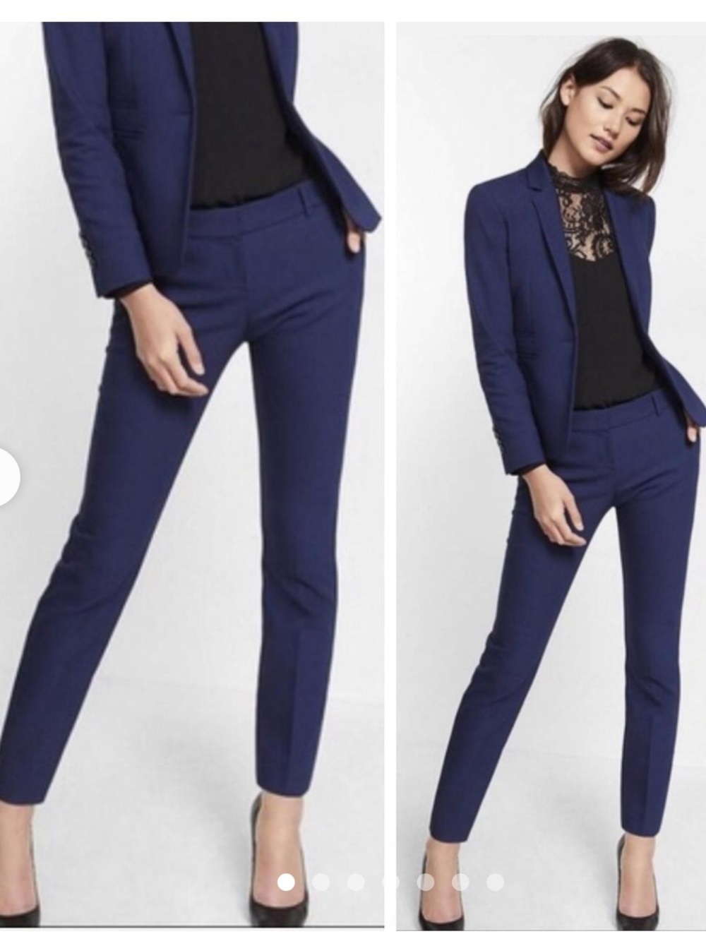 Express women’s the columnist ankle mid rise fitted dress pants